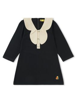 Avokiddos - Girls Winter Butterfly Collar Skater Dress