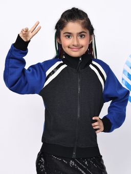 BaawRi - Girls Fleece Zipper Jacket Blue