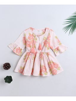 The Magic Wand - Cotton Woven Three Fourth Sleeves Floral Printed Top