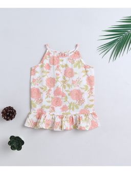 The Magic Wand - Cotton Woven Incut Floral Printed Top