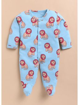 Toonyport - Kids Cotton Printed Rompers Blue