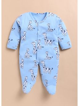 Toonyport - Kids Cotton Printed Rompers Blue