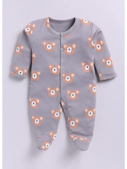Toonyport - Kids Cotton Printed Rompers Grey
