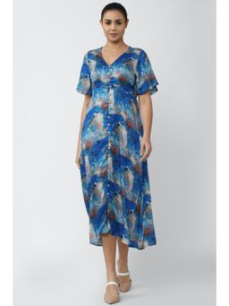 Van Heusen - Printed Blue Dress
