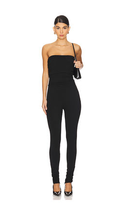 AEXAE - Ruched Bandeau Jumpsuit