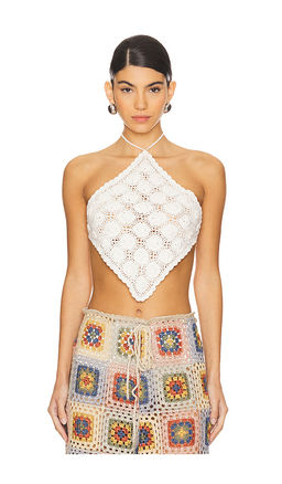 Agua Bendita - Flower Harvest Halter Top