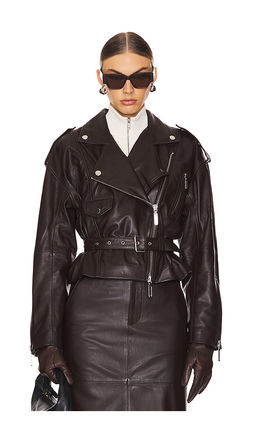 Camila Coelho - Ambrosia Leather Moto Jacket