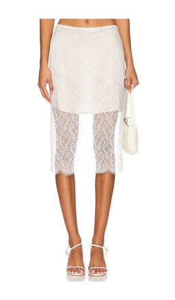 Enza Costa - Sheer Lace Slip Skirt