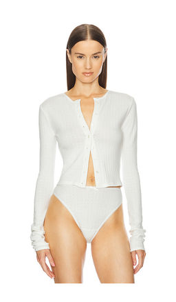 Helsa - Pointelle Cardigan