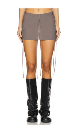 Jaded London - Extreme Mini Lace Up Knit Skirt