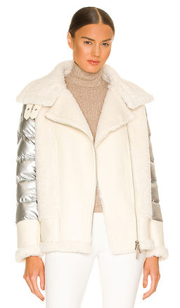 jocelyn - Faux Sherpa Moto Jacket