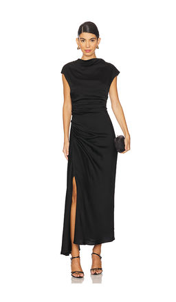 SIMKHAI - Burke Draped Midi Dress
