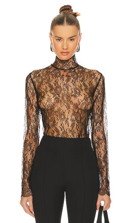 Kiki de Montparnasse - All Over Lace Turtleneck Top
