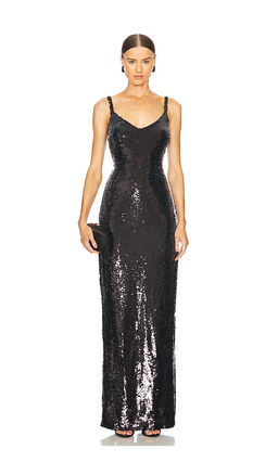 L'AGENCE - Karma Sequin Maxi Dress