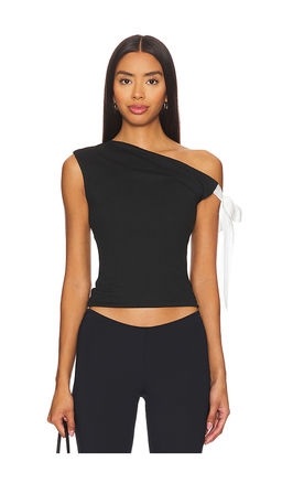 MORE TO COME - Raquel Tie Sleeve Top