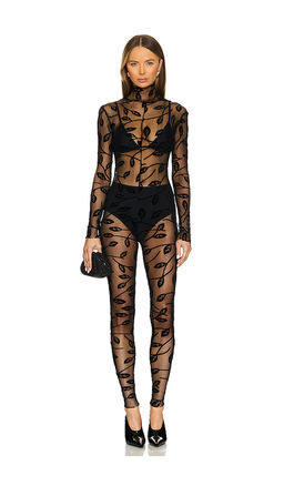 Norma Kamali - Long Sleeve Slim Fit Turtleneck Catsuit
