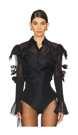 Susan Fang - Laser Cut Flower Shirt