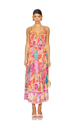 SPELL - Painters Garden Strappy Maxi Dress