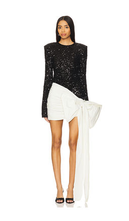 ROTATE - Sequins Bow Mini Dress