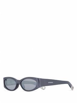 JACQUEMUS - Grey Oval Sunglasses