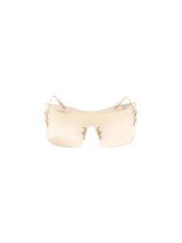 Miu Miu - Golden Shield Logo Sunglasses