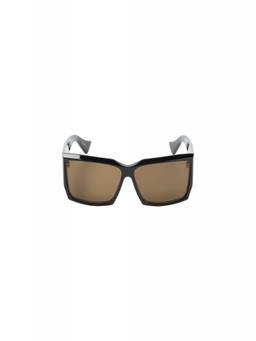 Valentino Garavani - Black Logo Rectangular Sunglasses