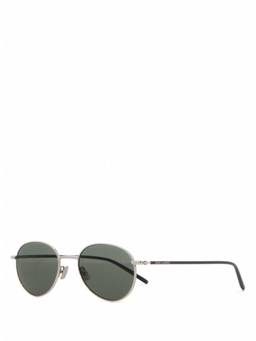 Saint Laurent - Silver Round Sunglasses