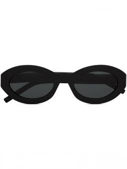 Saint Laurent - Black Oval Sunglasses