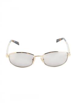 PRADA - Golden Oval Sunglasses