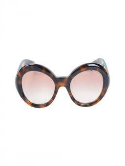 PRADA - Brown Havana Round Sunglasses