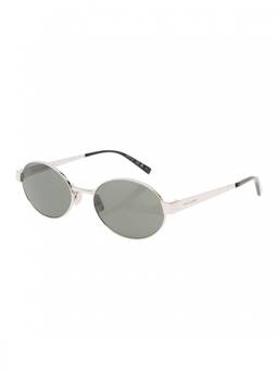 Saint Laurent - Silver Round Sunglasses