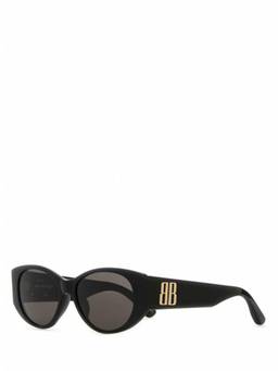 Balenciaga - Black Nano Round Sunglasses