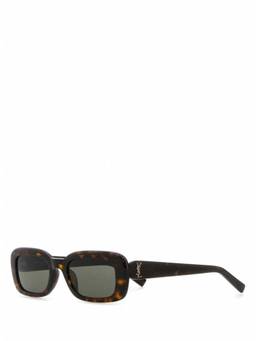 Saint Laurent - Dark Brown Havana Sunglasses