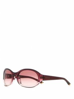 Gucci - Red Round Gradient Sunglasses
