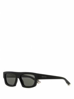 Gucci - Black Rectangular Sunglasses