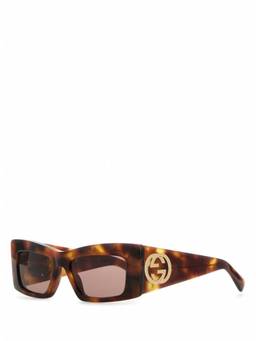 Gucci - Light Brown Square Sunglasses