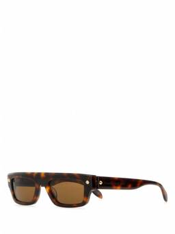 Alexander McQueen - Dark Brown Square Sunglasses