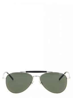Saint Laurent - Silver Aviator Sunglasses