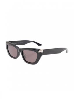 Alexander McQueen - Black Geometric Sunglasses