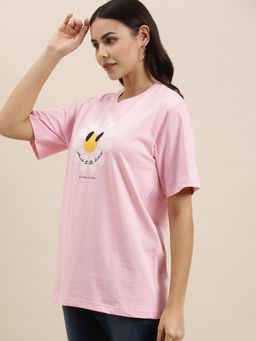 Difference of Opinion - Pink Oversized T-Shirt