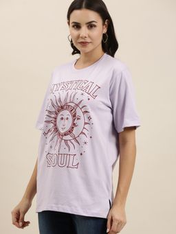Difference of Opinion - Lilac Oversized T-Shirt