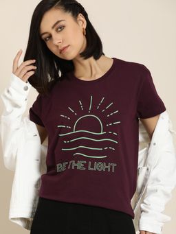 Difference of Opinion - Wine Boxy Regular T-Shirt