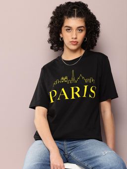 DILLINGER - Black Graphic Oversized T-Shirt