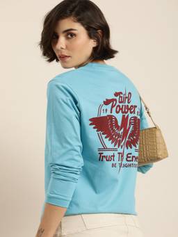 DILLINGER - Blue Graphic Oversized T-Shirt