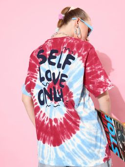 DILLINGER - Womens Oversized Tie & Dye T-Shirt