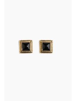 H&M - Women Gold Square Earrings
