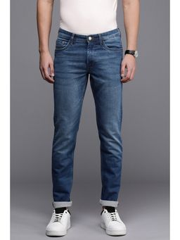 Allen Solly - Men Blue Skinny Fit Mid Wash Jeans
