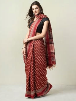 Fabindia - Silk Tussar Bagh Print Sari