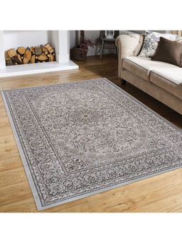 OBSESSIONS - Anti-Static Polypropylene Ethnic Carpet Grey