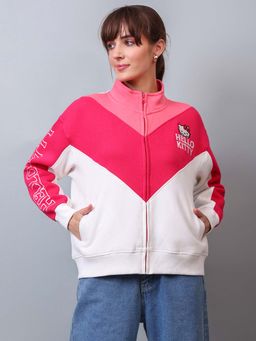 Free Authority - Official Women Hello Kitty Printed Cotton Blend Multicolor Sweatshirt